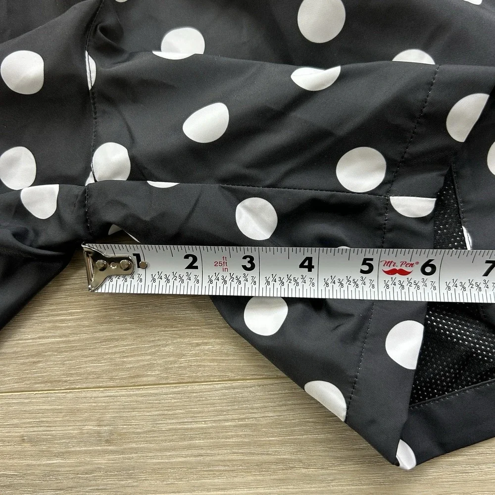 NWT NIKE Sportswear Medium JDI Do It White Polka Dot Woven 6